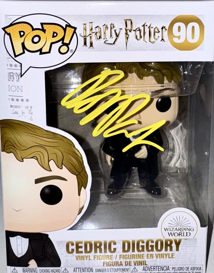 Robert Pattinson Signed Funko Pop #90 Cedric Diggory (Harry Potter) - Celebrity Authentics #01