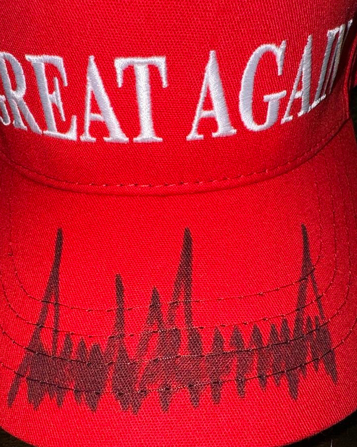 Donald Trump Signed MAGA President #45 Hat/Cap (Red) #03 JSA COA w/full letter of authenticity