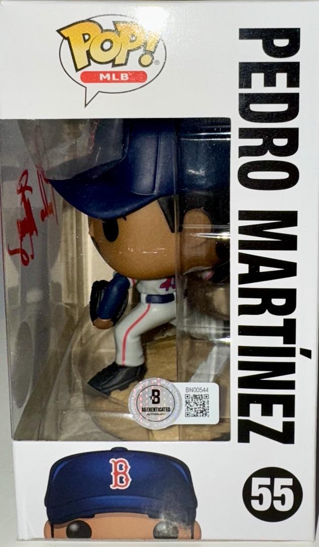 Pedro Martinez Signed Funko Pop #55 (Red Sox) - Beckett COA