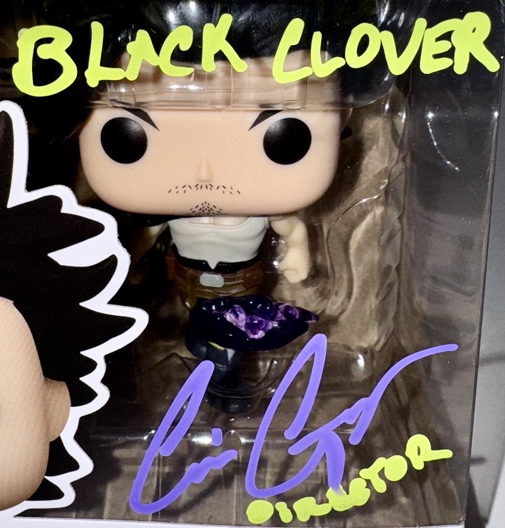 Cris George Signed Funko Pop #1423 Yami (Black Clover) - OC Celebrity Marketing