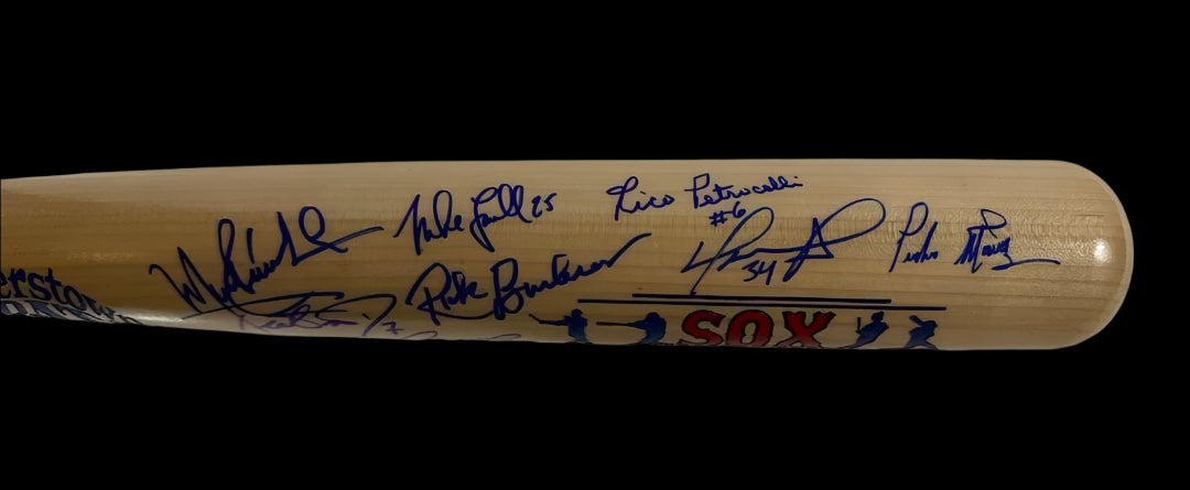 Red Sox Hall of Fame Alumni Autographed Cooperstown Bat Company Sure Shot / Beckett COA