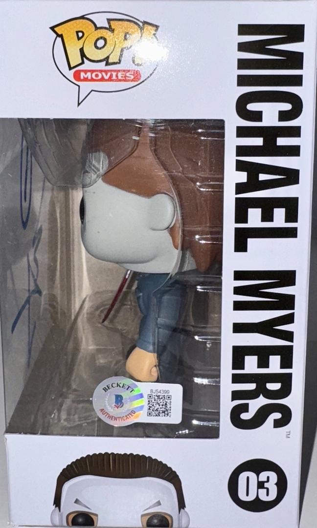 Jamie Lee Curtis Signed Funko Pop #03 Michael Myers Halloween (Blue Ink) - Beckett COA