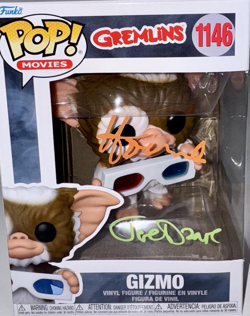 Howie Mandel Joe Dante Signed Funko Pop #1146 "Gizmo" (Gremlins) - OC Celebrity Marketing #03