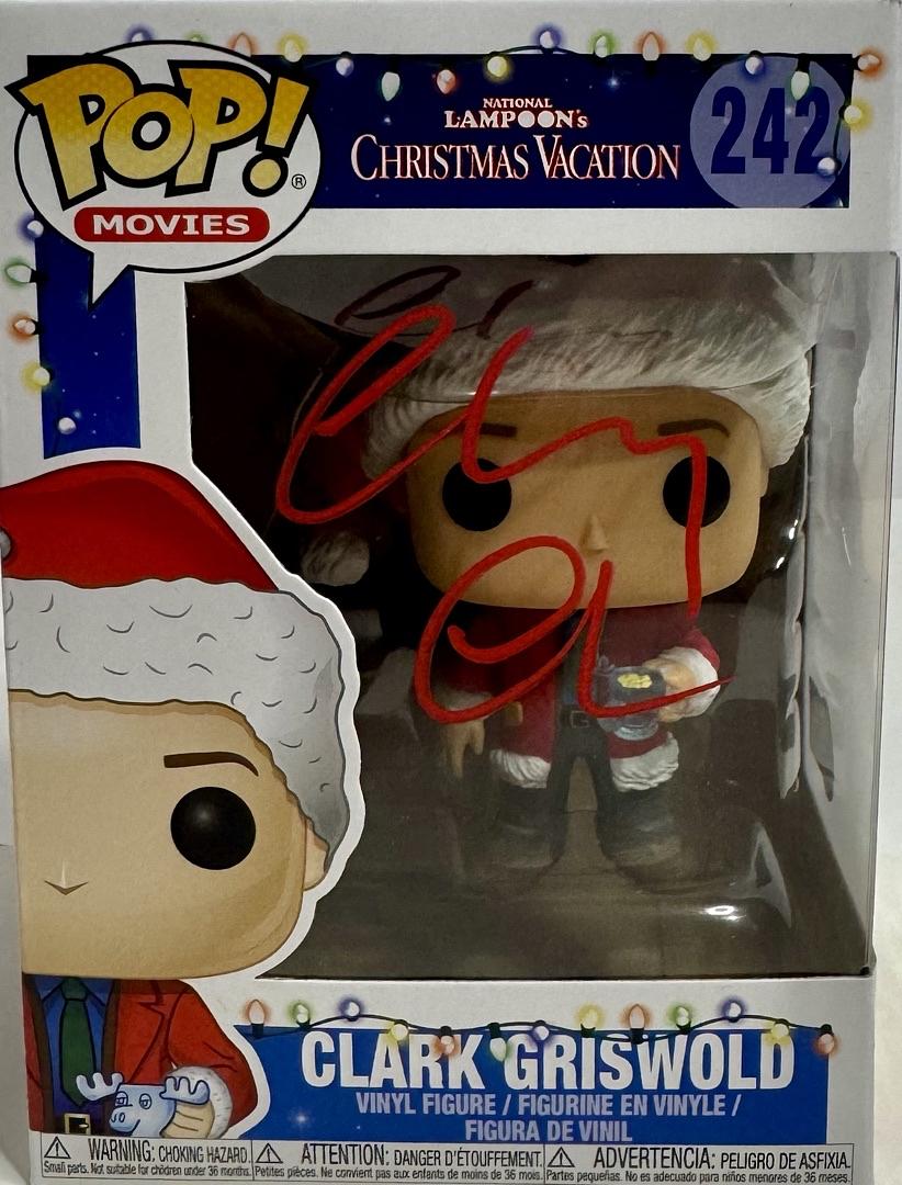 Chevy Chase Signed Funko Pop #242 "Clark Griswold" (Christmas Vacation) - Beckett COA #02