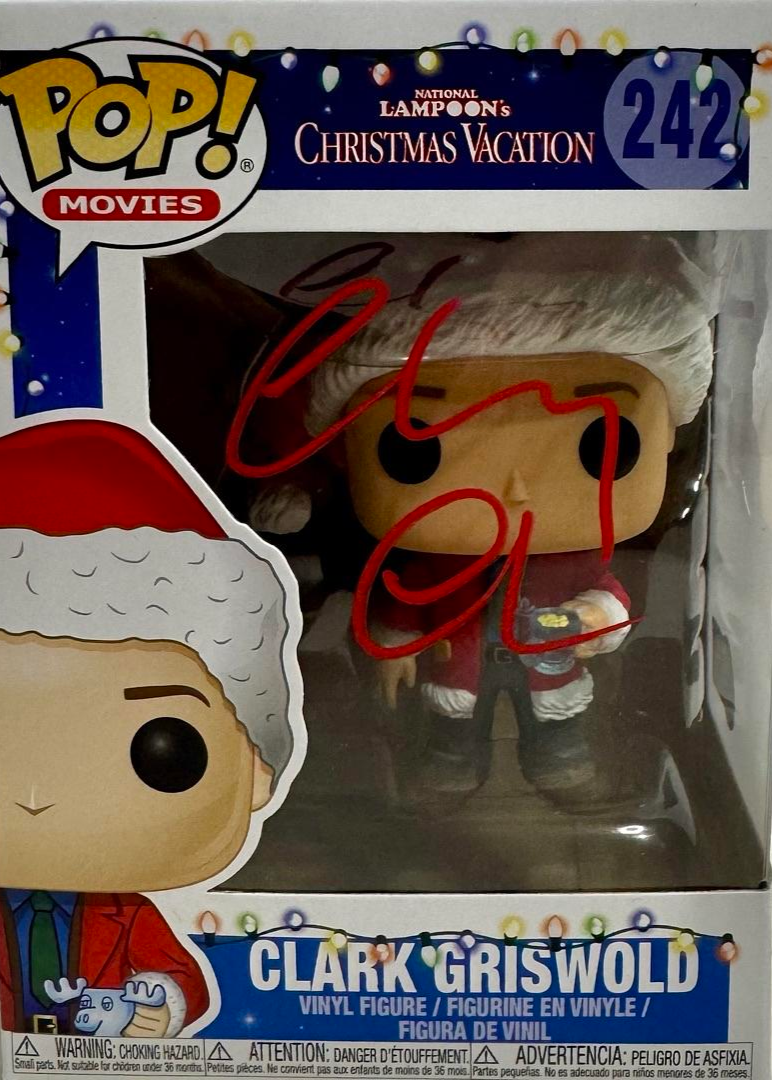 Chevy Chase Signed Funko Pop #242 "Clark Griswold" (Christmas Vacation) - Beckett COA #02