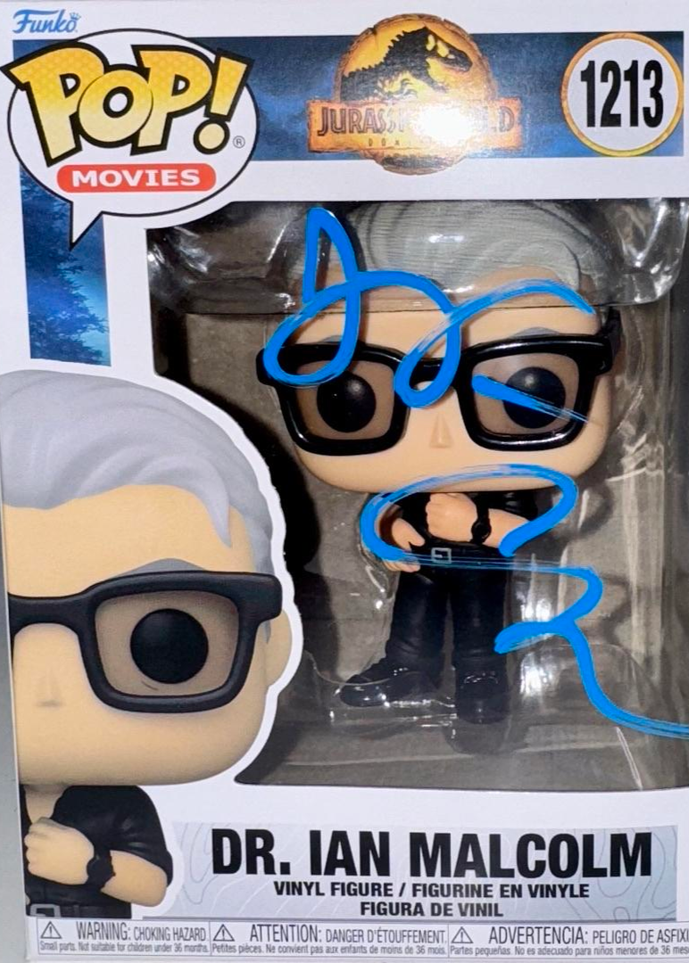 Jeff Goldblum Signed Funko Pop #1213 "Dr. Ian Malcolm" (Jurassic World) - Beckett COA