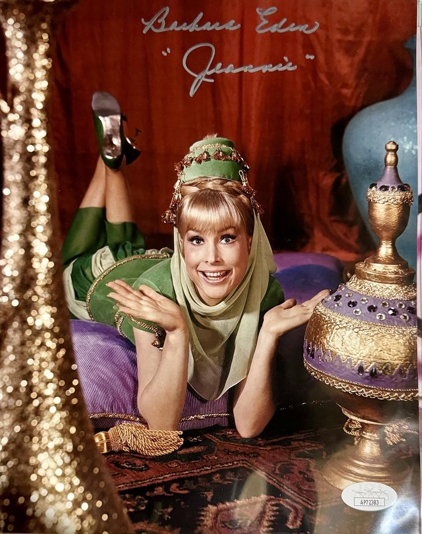 Barbara Eden Signed 8x10 Photo (I Dream Of Jeannie) w/Character Inscription - JSA COA #02