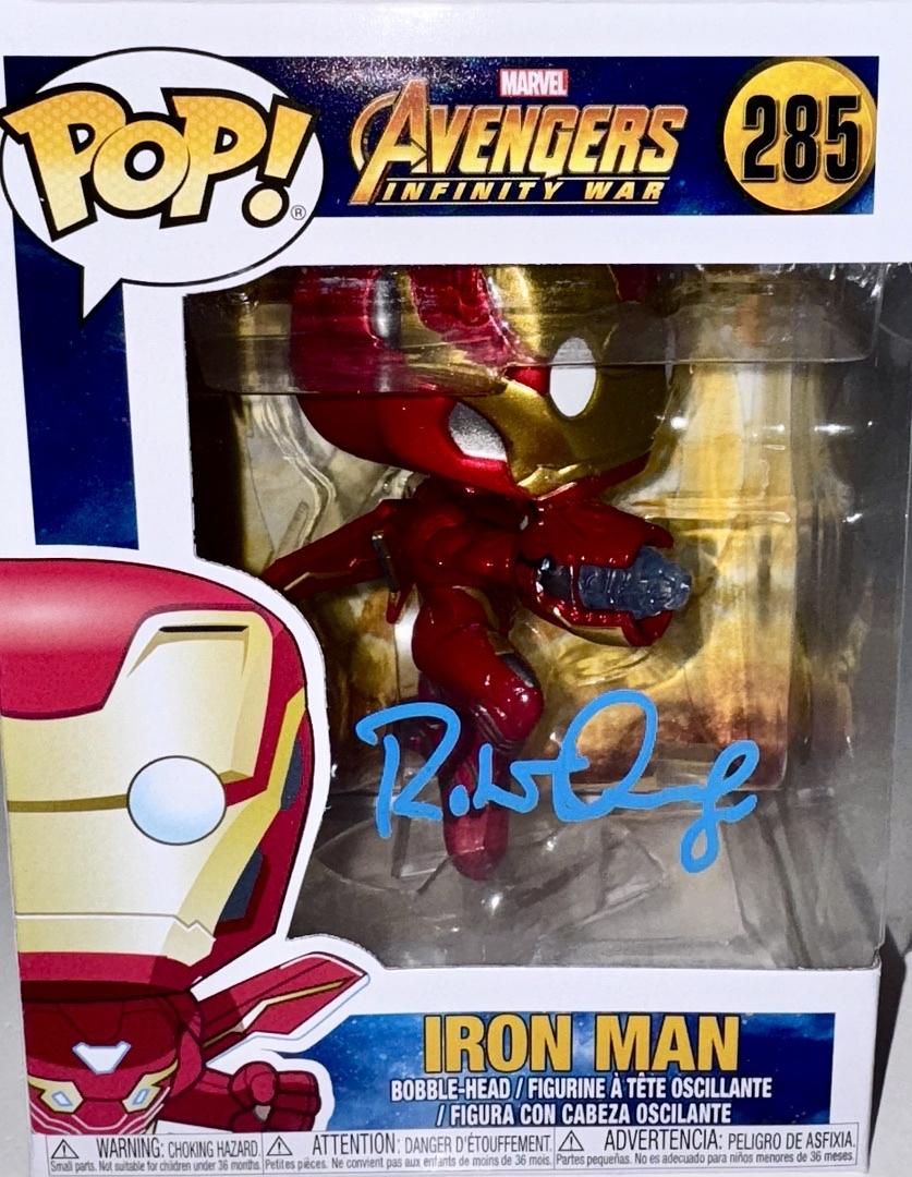 Robert Downey Jr. Signed Funko Pop #285 Iron Man (Avengers Infinity War) - SWAU