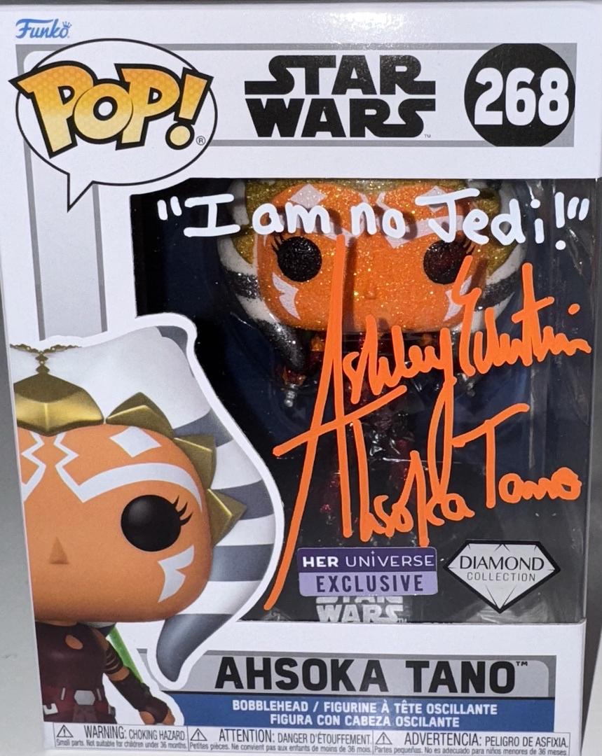 Ashley Eckstein Signed Funko Pop #268 "Ahsoka" (Star Wars) w/Inscription - Official Pix #02
