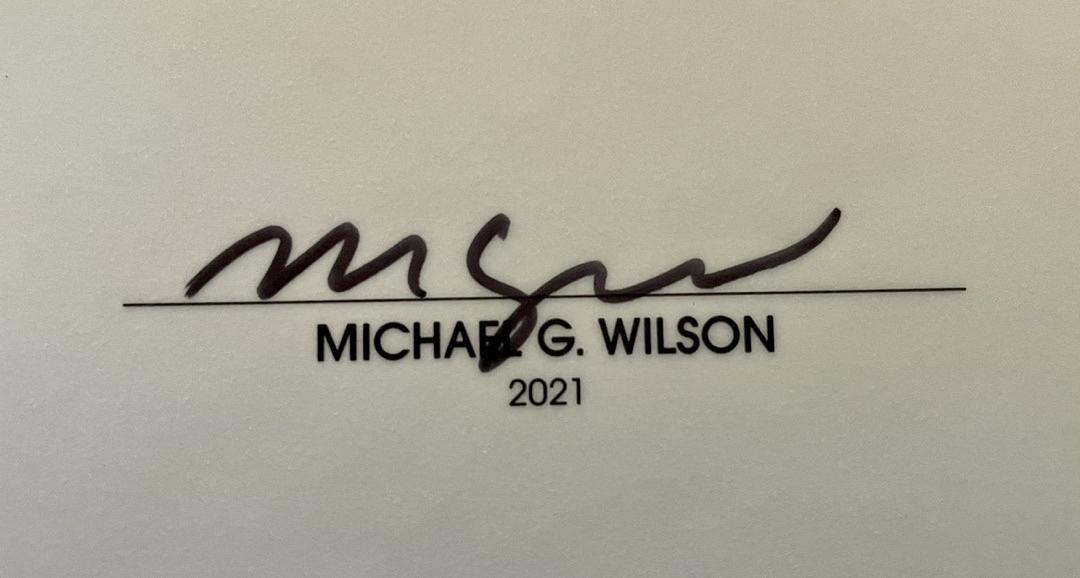 The James Bond Archives - Art Edition (No Time To Die) #608/1000 Daniel Craig Barbara Broccoli Michael Wilson Signed