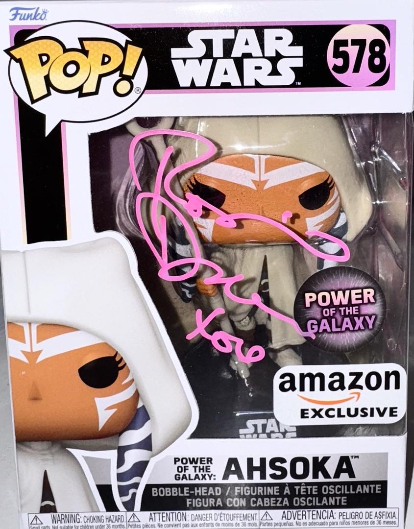 Rosario Dawson Signed Funko Pop #578 "Ahsoka" (Star Wars) w/Quote - JSA COA