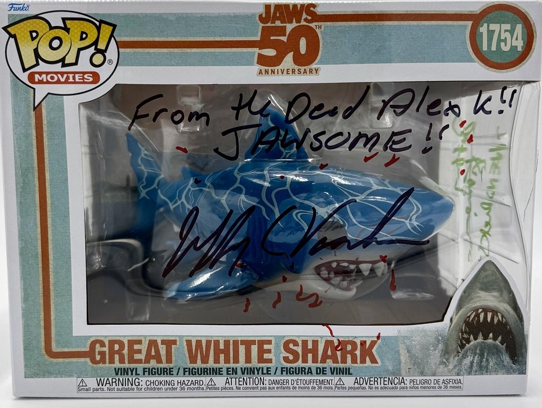 Richard Dreyfuss, Jeffrey Kramer, Jeffrey Vorhees, Stephen and Jonathan Searle, Signed Funko Pop #1754 (Jaws) - Beckett COA #05