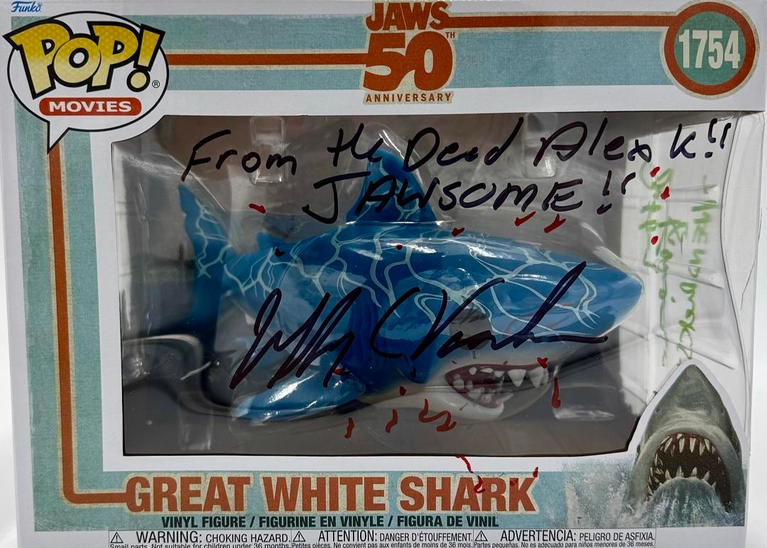 Richard Dreyfuss, Jeffrey Kramer, Jeffrey Vorhees, Stephen and Jonathan Searle, Signed Funko Pop #1754 (Jaws) - Beckett COA #05