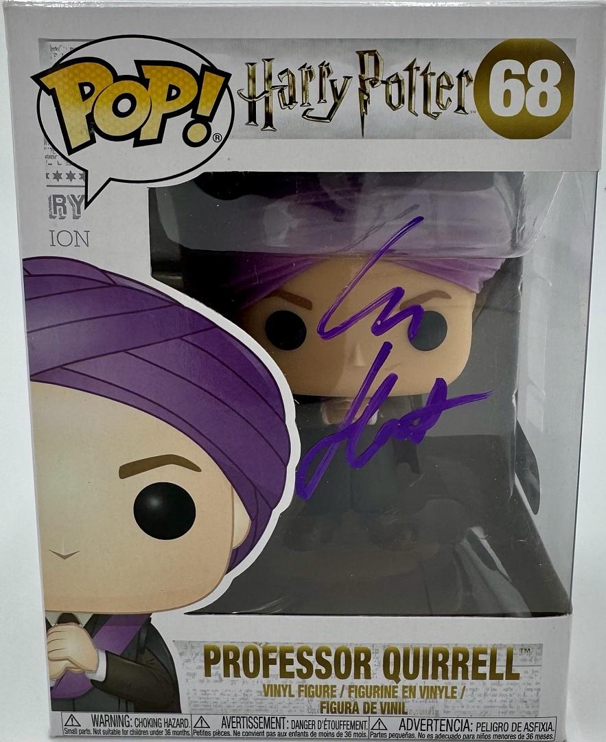 Ian Hart Signed Funko Pop  #68 Professor Quirrell (Harry Potter) *RARE* - SWAU