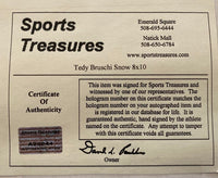 Tedy Bruschi Signed 8x10 Photo New England Patriots -Sports Treasures COA