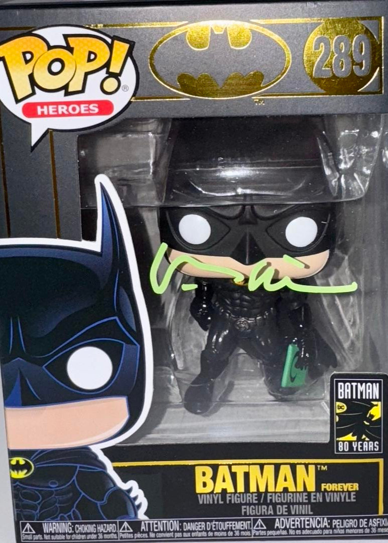 Val Kilmer Signed Funko Pop #289 Batman 80 Years - Celebrity Authentics #01