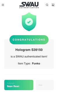 Sean Bean Signed Funko Pop #02 Ned Stark (Game Of Thrones)  - SWAU