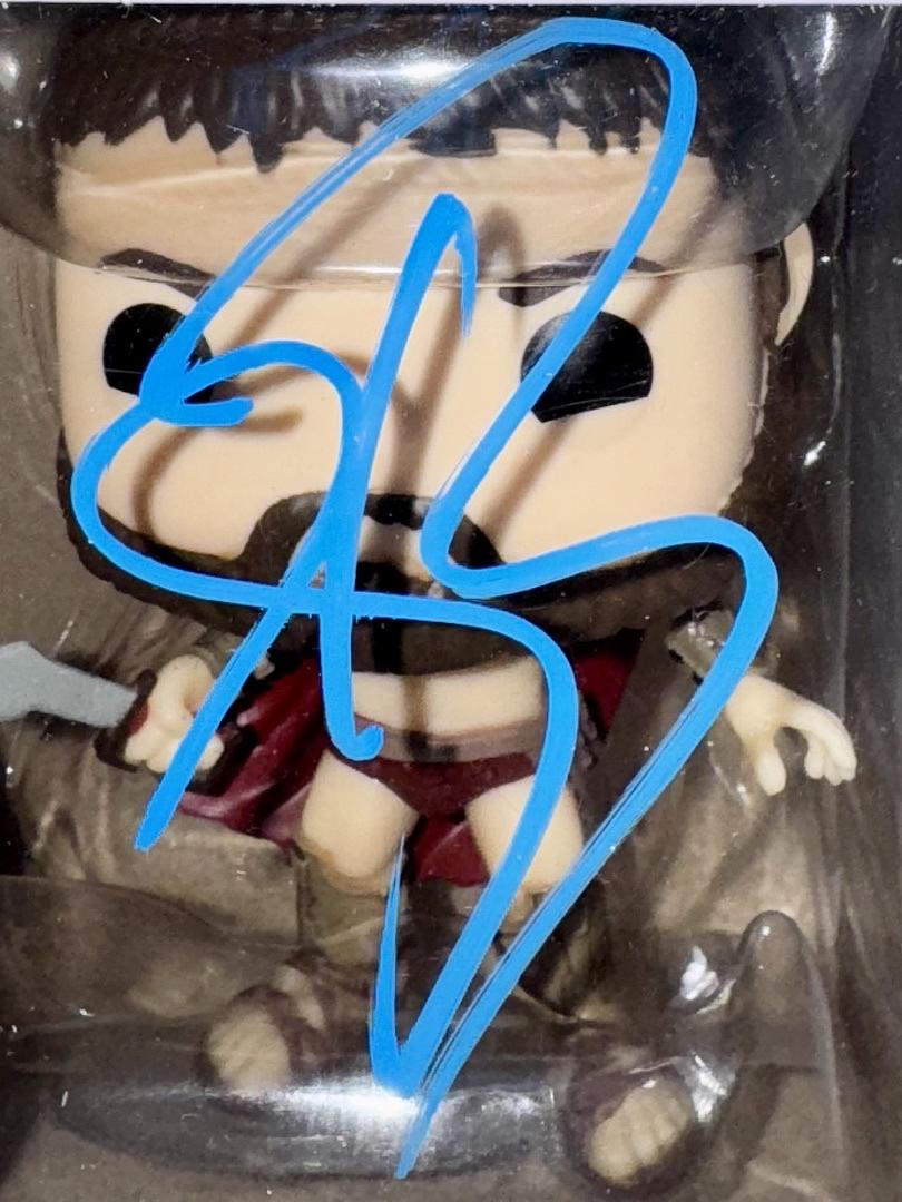Gerard Butler Signed Funko Pop #1473 "Leonidas" - Beckett COA #03