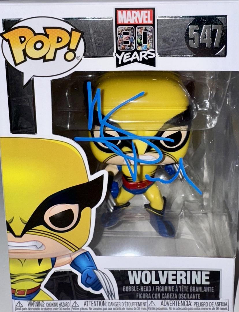 Hugh Jackman Signed Funko Pop #547 "Wolverine" Marvel -  Beckett & Fanatics COA