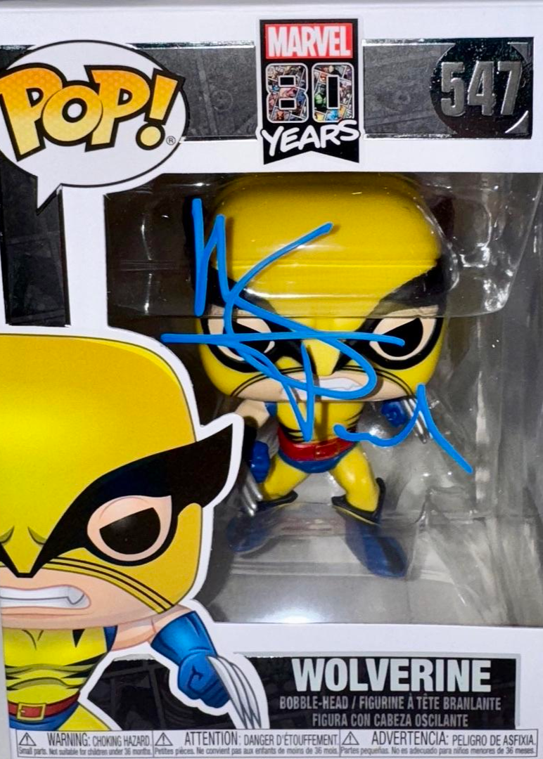 Hugh Jackman Signed Funko Pop #547 "Wolverine" Marvel -  Beckett & Fanatics COA