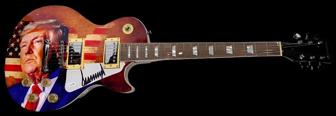 Donald Trump Signed Guitar - ACOA
