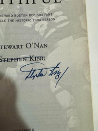 Stephen King Autographed Faithful Red Sox Book - First Edition Signed Copy JSA full letter of authenticity