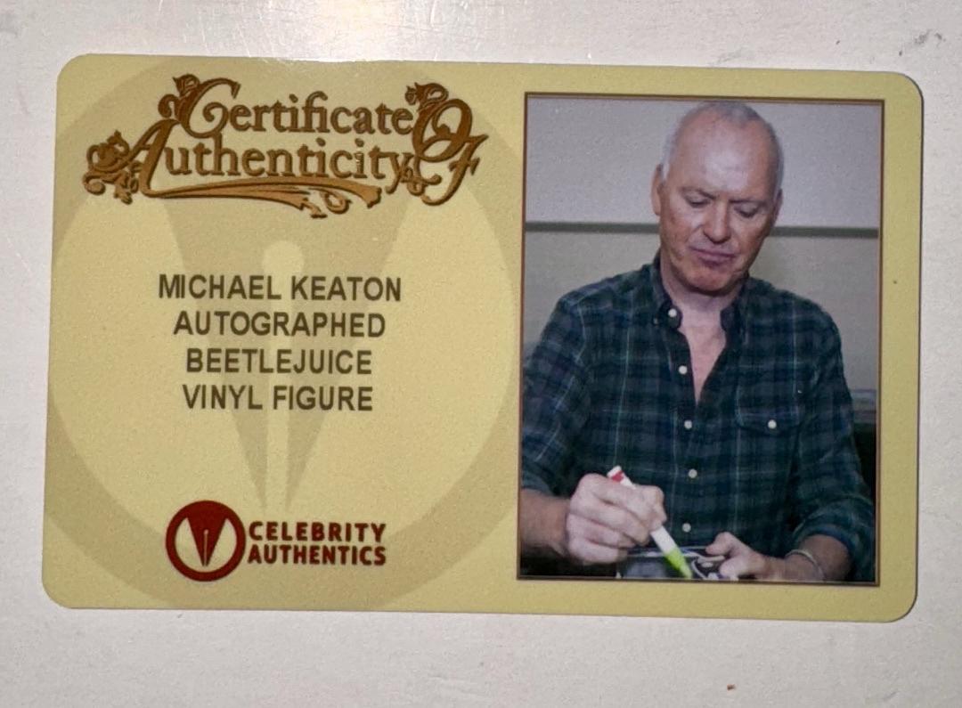 Michael Keaton Signed Funko Pop #605 "Beetlejuice" -  Celebrity Authentics