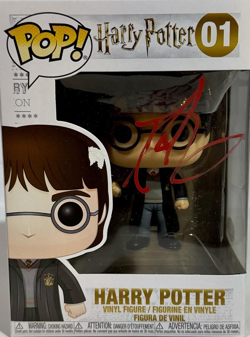 Daniel Radcliffe Signed Funko Pop #01 "Harry Potter" (Red Ink) - ACOA #02