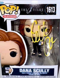 Gillian Anderson Signed Funko Pop #1613 "Dana Scully" (Yellow Ink) - PSA COA #2