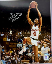 Sidney Moncreif Signed 8x10 Photo Milwaukee Bucks - Schwartz COA