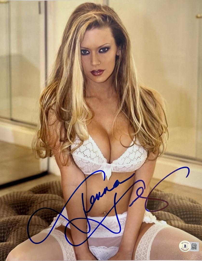 Jenna Jameson Signed 11x14 Photo - Beckett COA #02