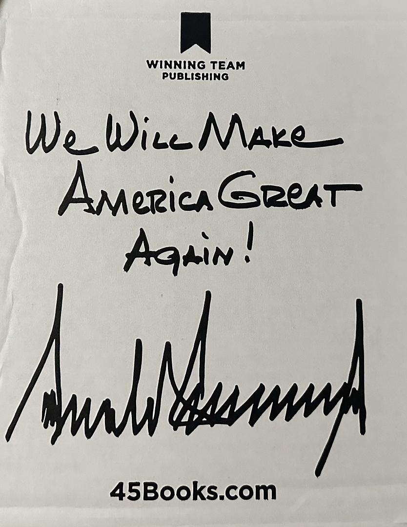 Donald Trump Autographed Book Letters to Trump Signed Hardcover - JSA COA #01