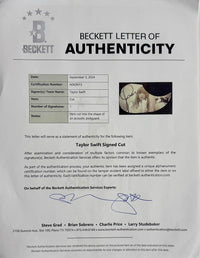 Taylor Swift Signed Blue/Black Guitar -  Beckett COA