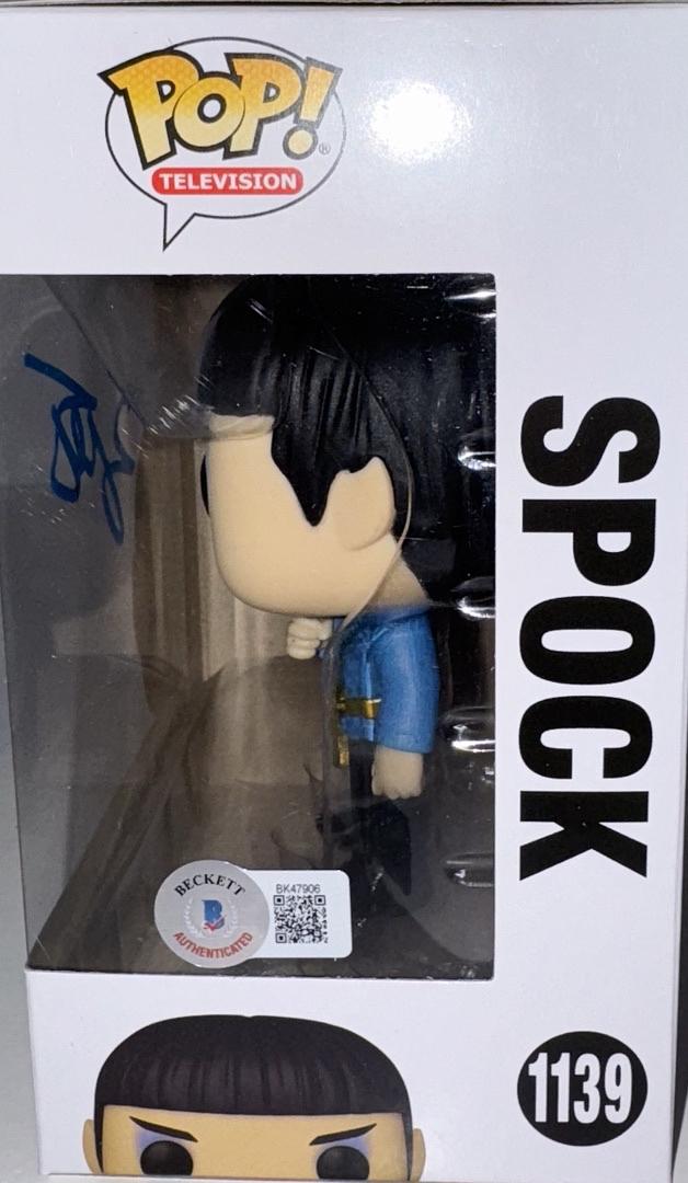 Zachary Quinto Signed Funko Pop #1139 "Spock" (Star Treck) - Beckett COA #01