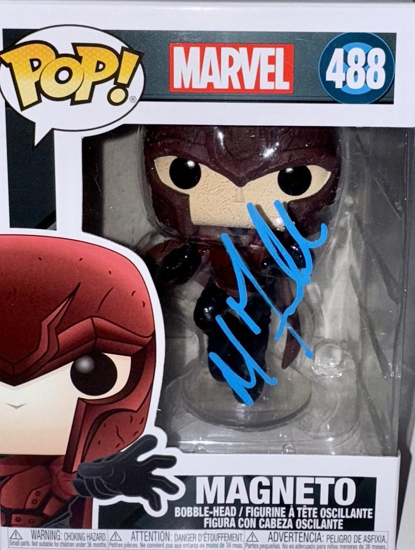 Michael Fassbender Signed Funko Pop #488 "Magneto" (X-Men) - Beckett COA