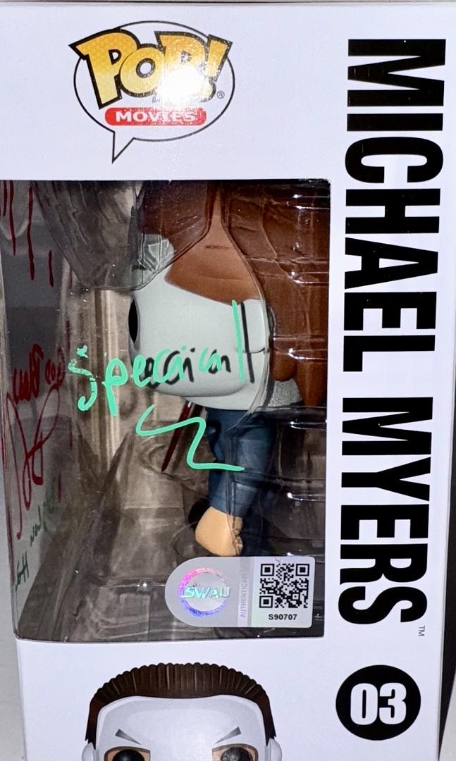 Daniel Roebuck Signed Funko Pop #03 Michael Myers (Halloween)w/drawing - SWAU