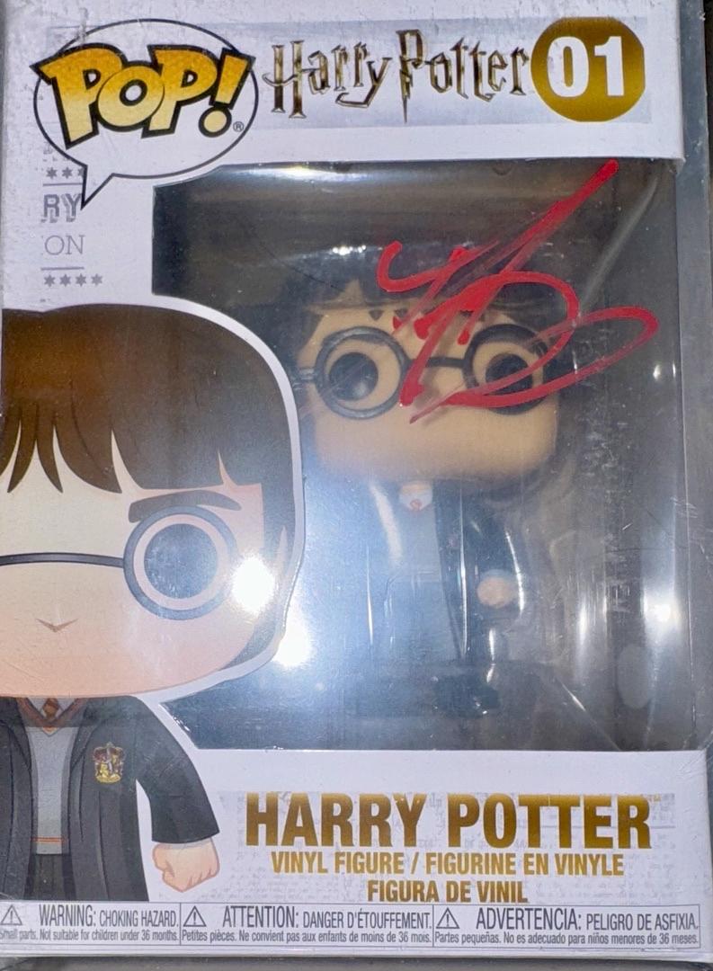 Daniel Radcliffe Signed Funko Pop #01 "Harry Potter" (Red Ink) - ACOA #01