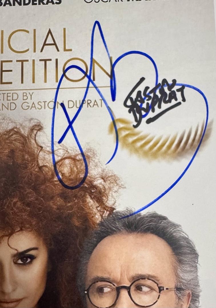 Antonio Banderas, Penelope Cruz, Mariano Cohn, Gaston Duprat, Signed 11x17 Photo (Official Competition) *RARE* - ACOA