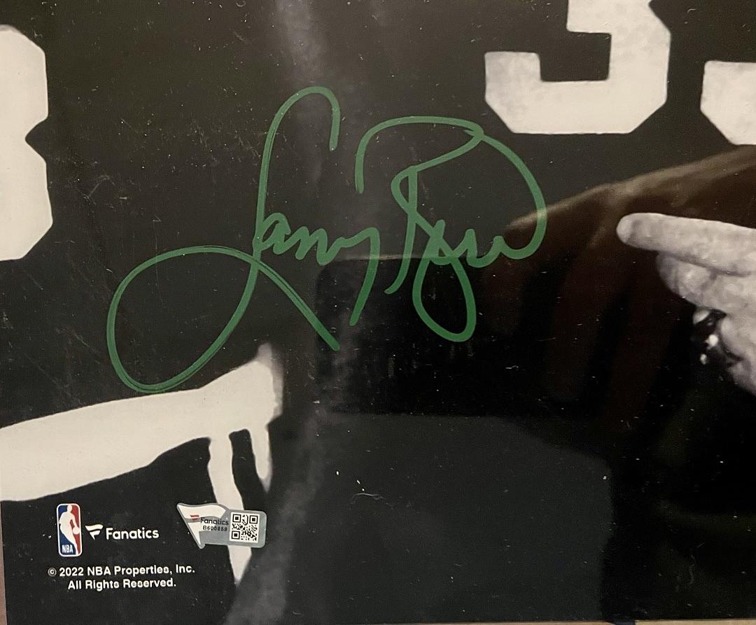 Larry Bird Signed 16x20 Photo Boston Celtics - Fanatics COA