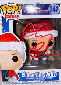 Chevy Chase Signed Funko Pop #242 Clark Griswold (Christmas Vacation)  - JSA COA