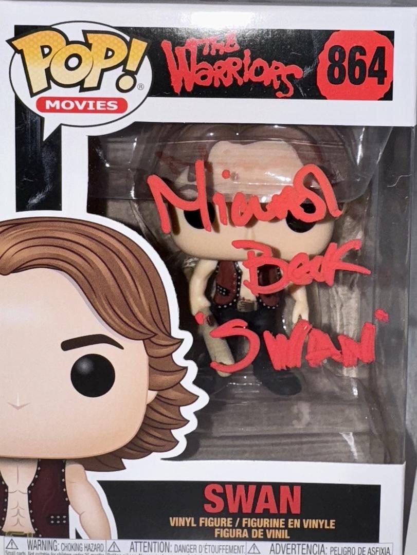 Michael Beck Signed Funko Pop #864 "Swan" (The Warriors) - Beckett COA #02