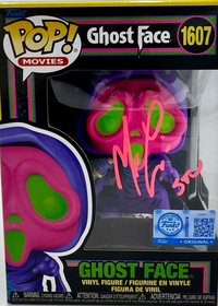 Matthew Lillard Signed Funko Pop #1607 Ghost Face Blacklight Variant (Scream) - OC Celebrity Marketing #03
