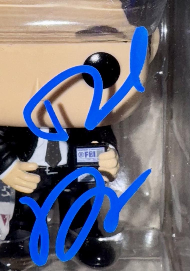 David Duchovny Signed Funko Pop #1614 "Fox Mulder" X-Files (Blue Ink) - JSA COA #1