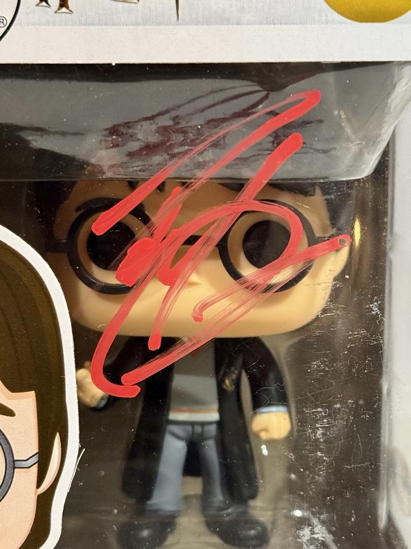 Daniel Radcliffe Signed Funko Pop #01 "Harry Potter" (Red Ink) - ACOA #03