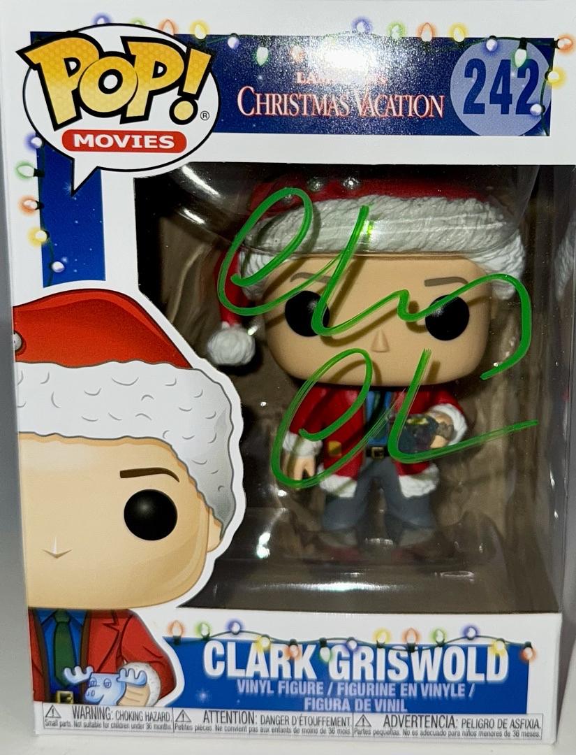 Chevy Chase Signed Funko Pop #242 "Clark Griswold" (Christmas Vacation) - Beckett COA #03