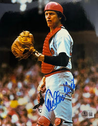 Carlton Fisk Signed 8x10 Photo Boston Red Sox - Beckett COA #02