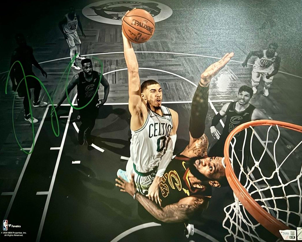 Jayson Tatum Signed 16x20 Photo Boston Celtics - Fanatics COA #01