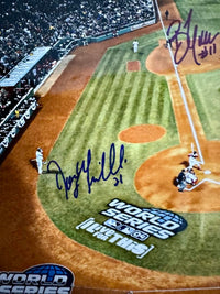 2004 Red Sox 16x20 World Series Signed Photo (starting 9 plus Francona) - SureShot COA