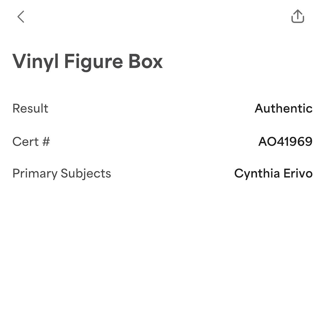 Cynthia Erivo Signed Funko Pop #1519 "Wicked Witch" (Wizard of Oz) - PSA COA #02