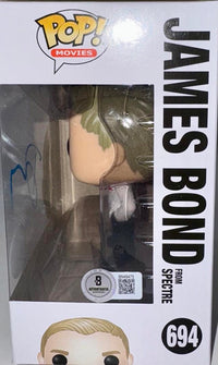 Daniel Craig Signed Funko Pop #694 James Bond (Blue Ink) - JSA COA #2